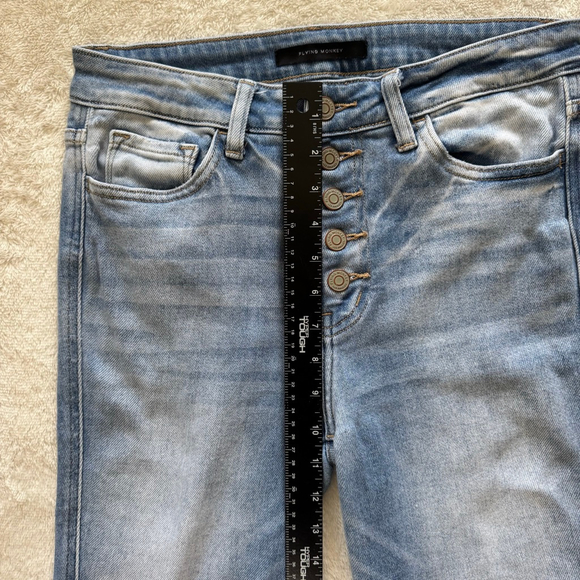 Flying Monkey 5 Button High Rise Skinny Size 28 - Picture 7 of 8